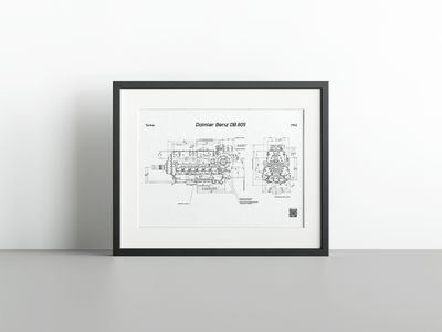 Daimler Benz DB.605 - GAR Fine Art Print