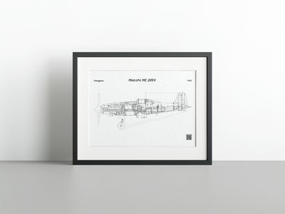 Macchi MC.205 - GAR Fine Art Print Macchi MC.205 - GAR Fine Art Print