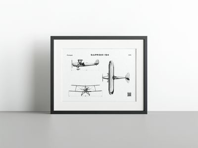 Caproni 164 - GAR Fine Art Print Caproni 164 - GAR Fine Art Print