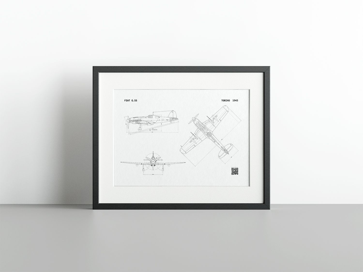 FIAT G.55 - GAR Fine Art Print