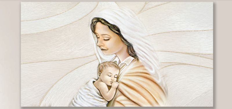 Capezzale madonna con bambino