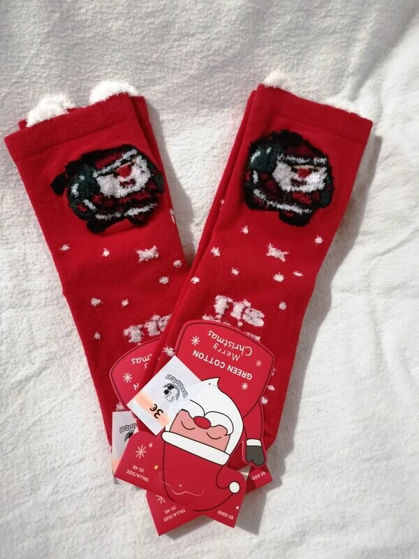 Calcetines cortos papa noel TALLA 35-40