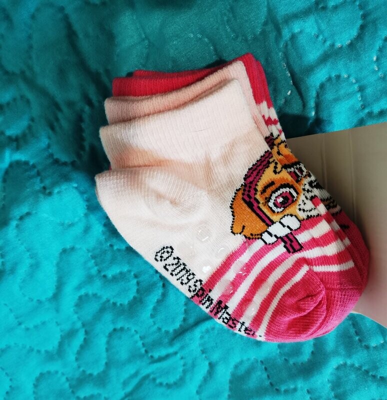 Calcetines niños Pack 3 pares gatito tobillero antideslizante TALLA 19-22