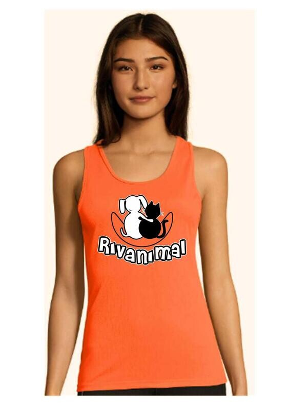 CAMISETA TIRANTES NARANJA 2XL