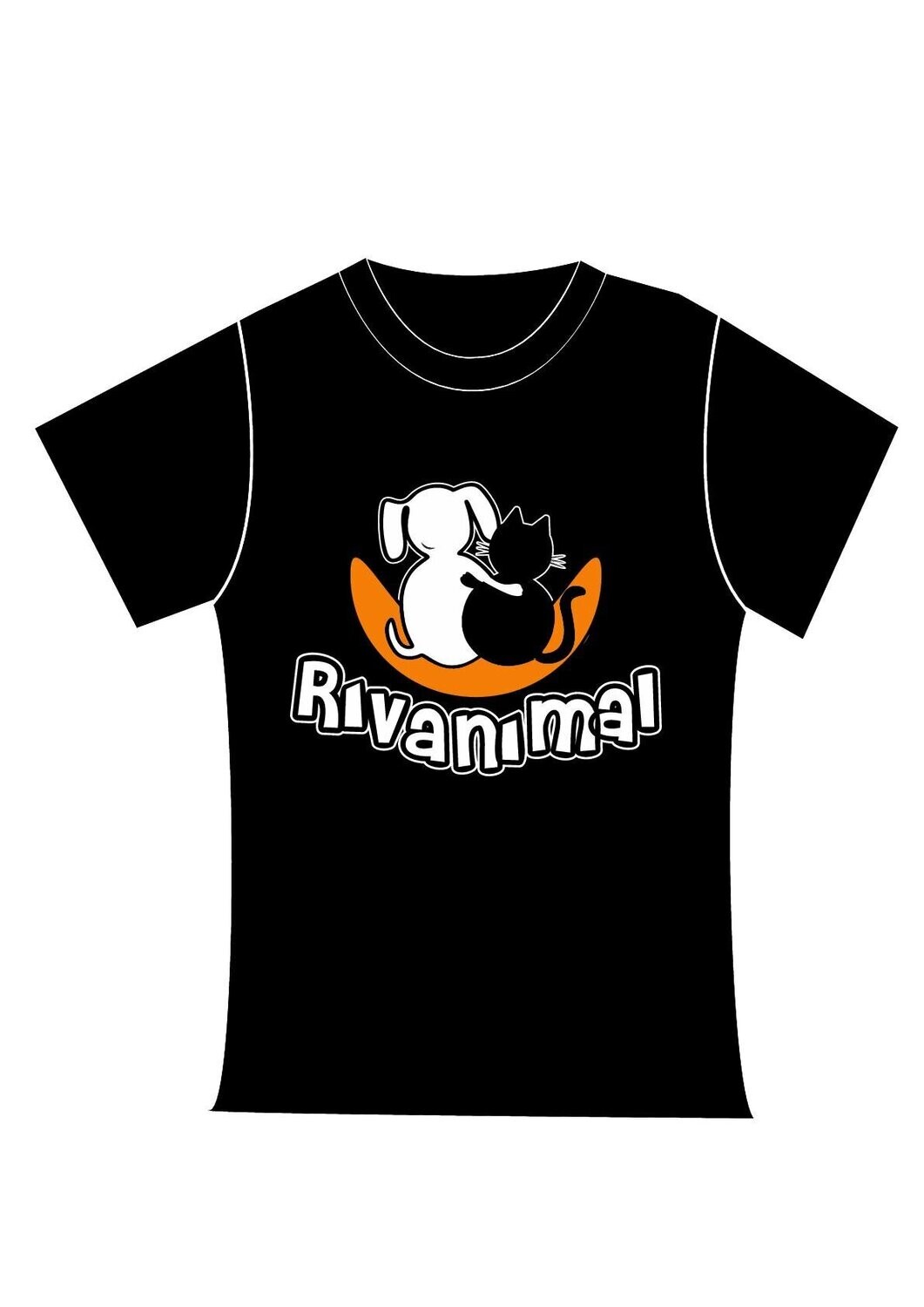 CAMISETA NEGRA MUJER TALLA XL