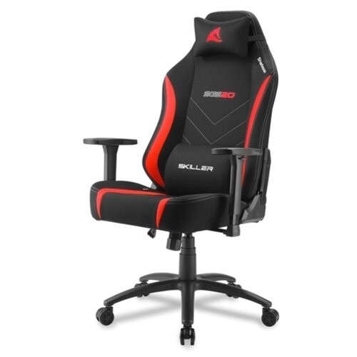 Sharkoon SGS20 Fabric Nera-Rossa