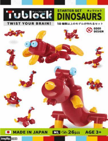 Tublock Dinosaurs Starter Set (26 Pieces)