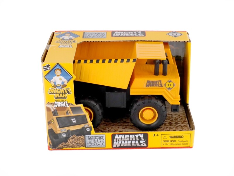 Mighty Wheels 7” Truck assortment - Dump Truck, Front Loader, Roller, Fork Lift