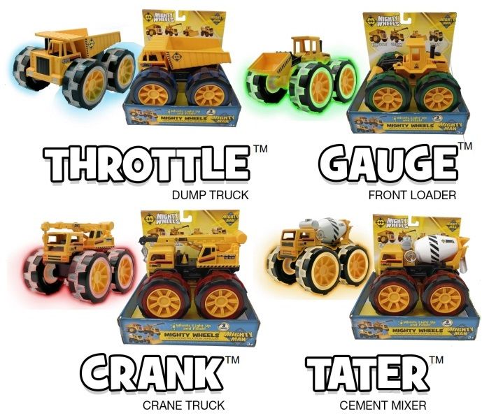 Mighty Wheels 7 inch Character Trucks