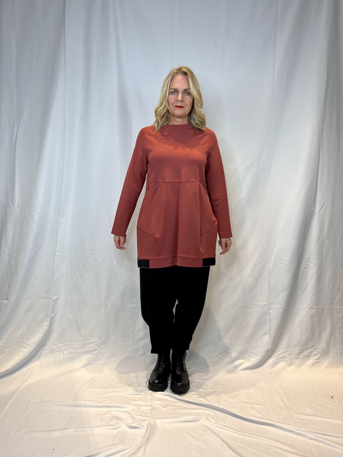 Casacca baloon bicolore tasche a filo Jurerê