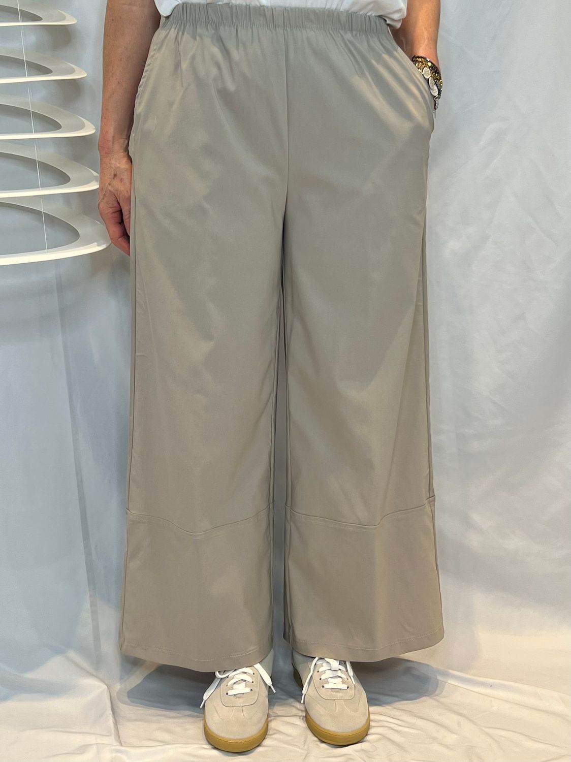 Pantalone wide leg bengalina Jurerê