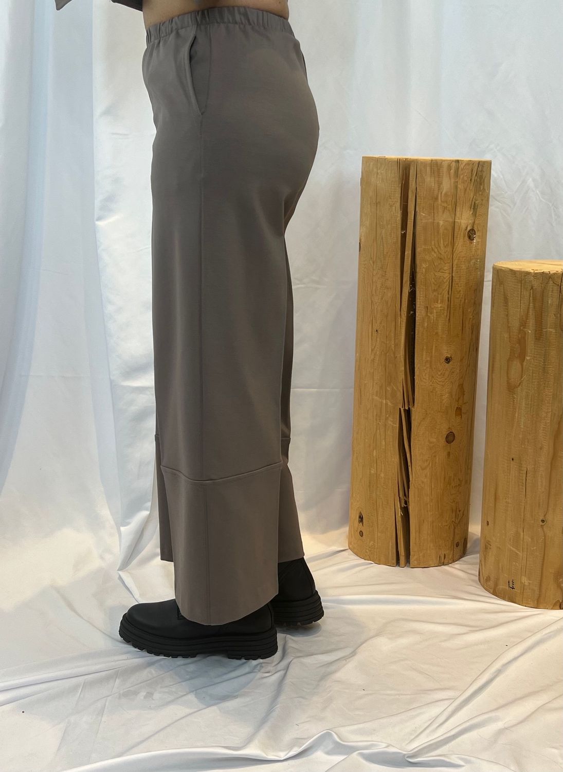 Pantalone wide leg jersey Jurerê