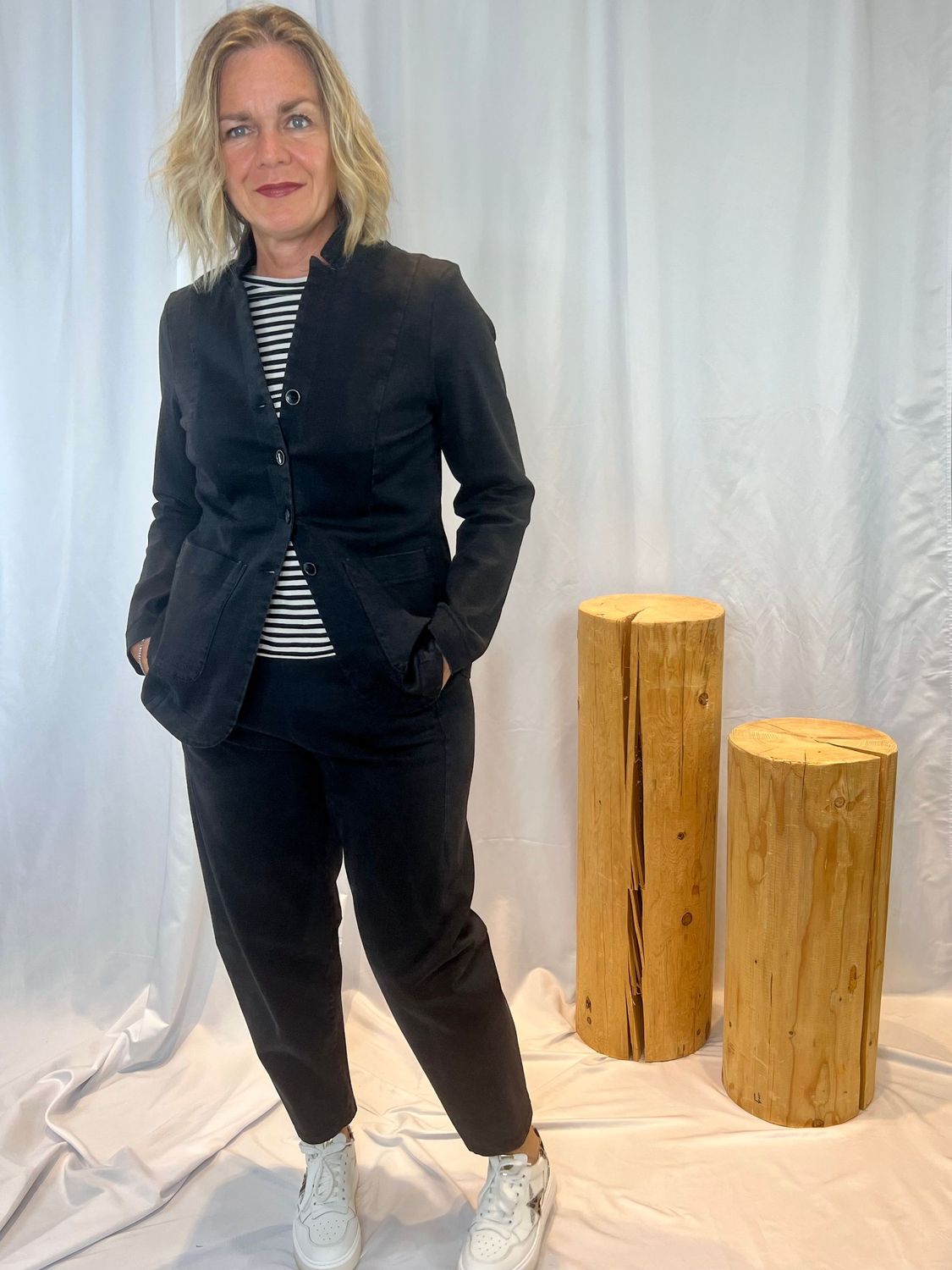 Giacca jeans nero Jurerê