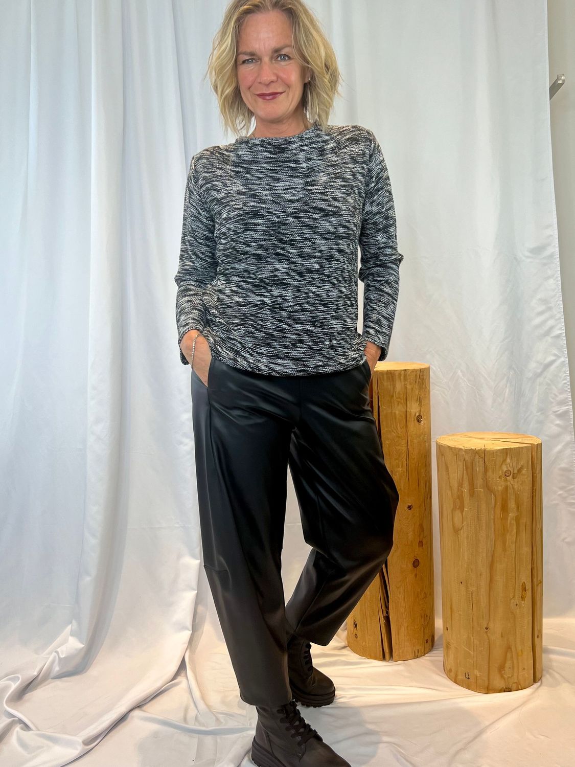 Pantalone baloon ecopelle Jurerê