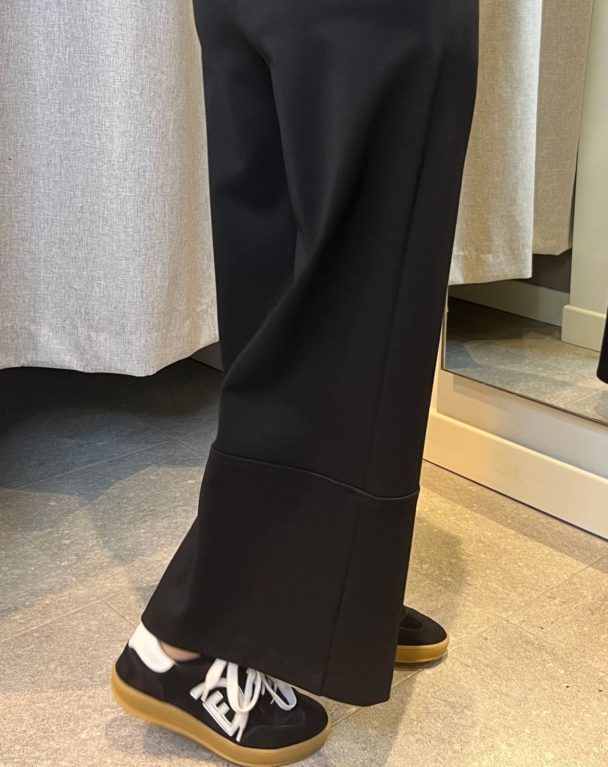 Pantalone wide leg diagonale Jurerê