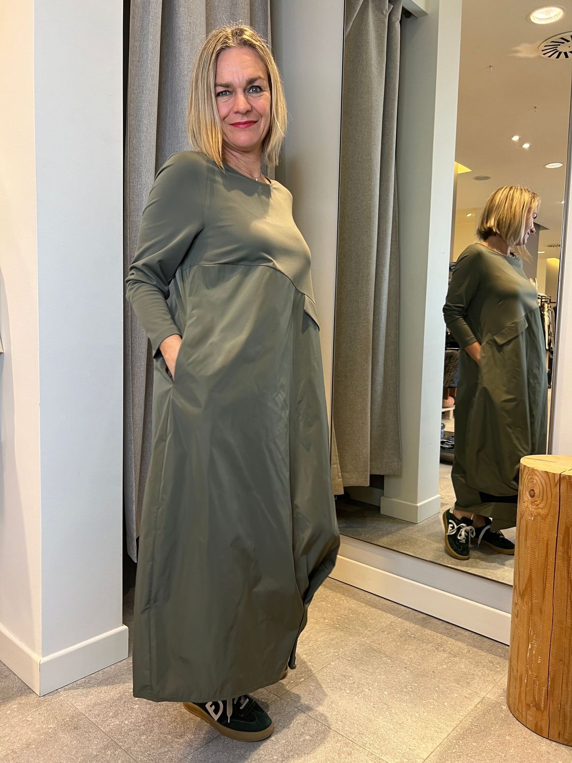 Abito lungo baloon nylon Jurerê