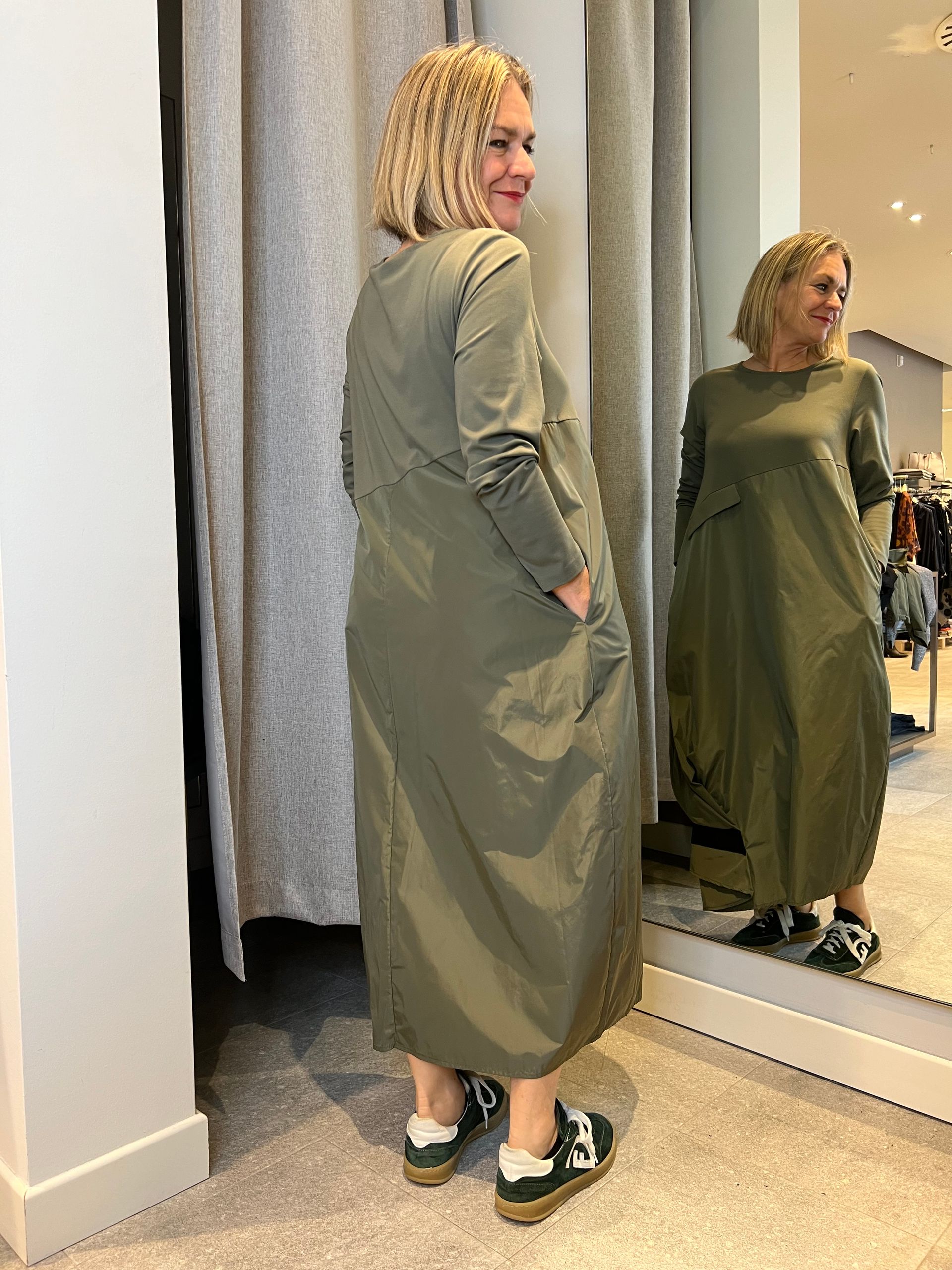 Abito lungo baloon nylon Jurerê