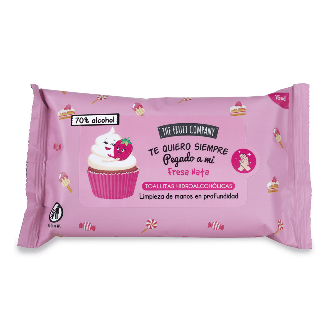 Lingettes désinfectantes – Fraise Chantilly