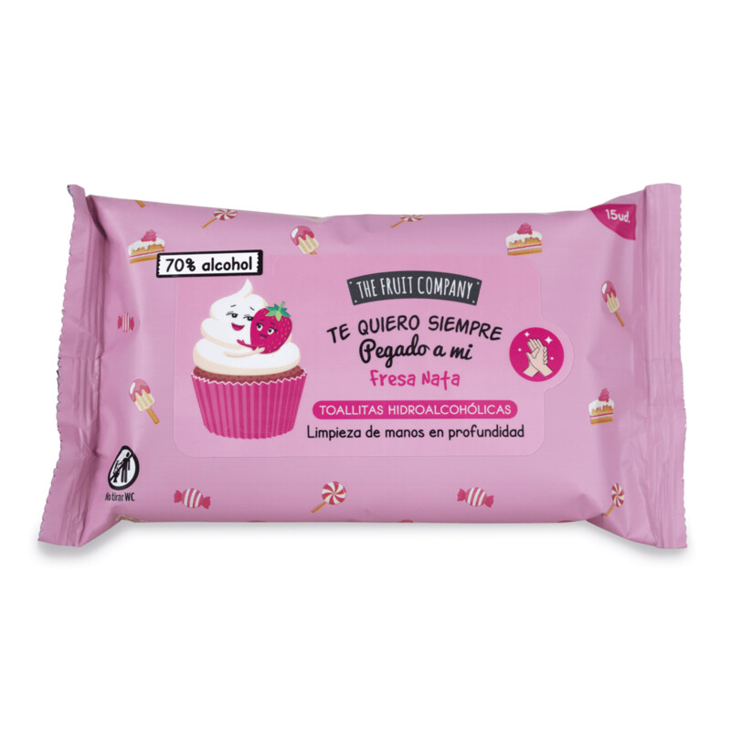 Lingettes désinfectantes – Fraise Chantilly