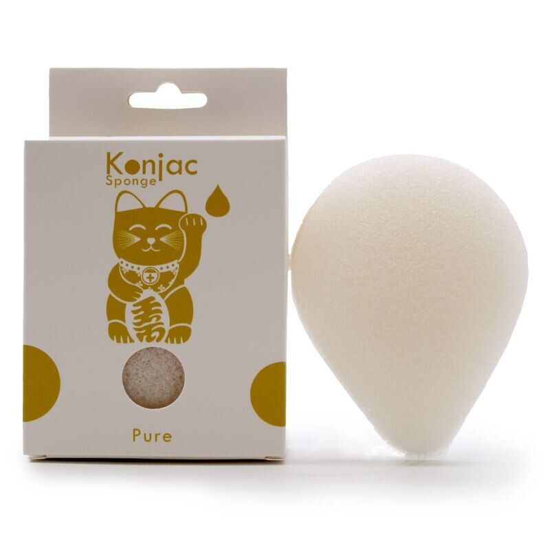 Éponge Konjac Goutte - Naturel - Peau Sensible