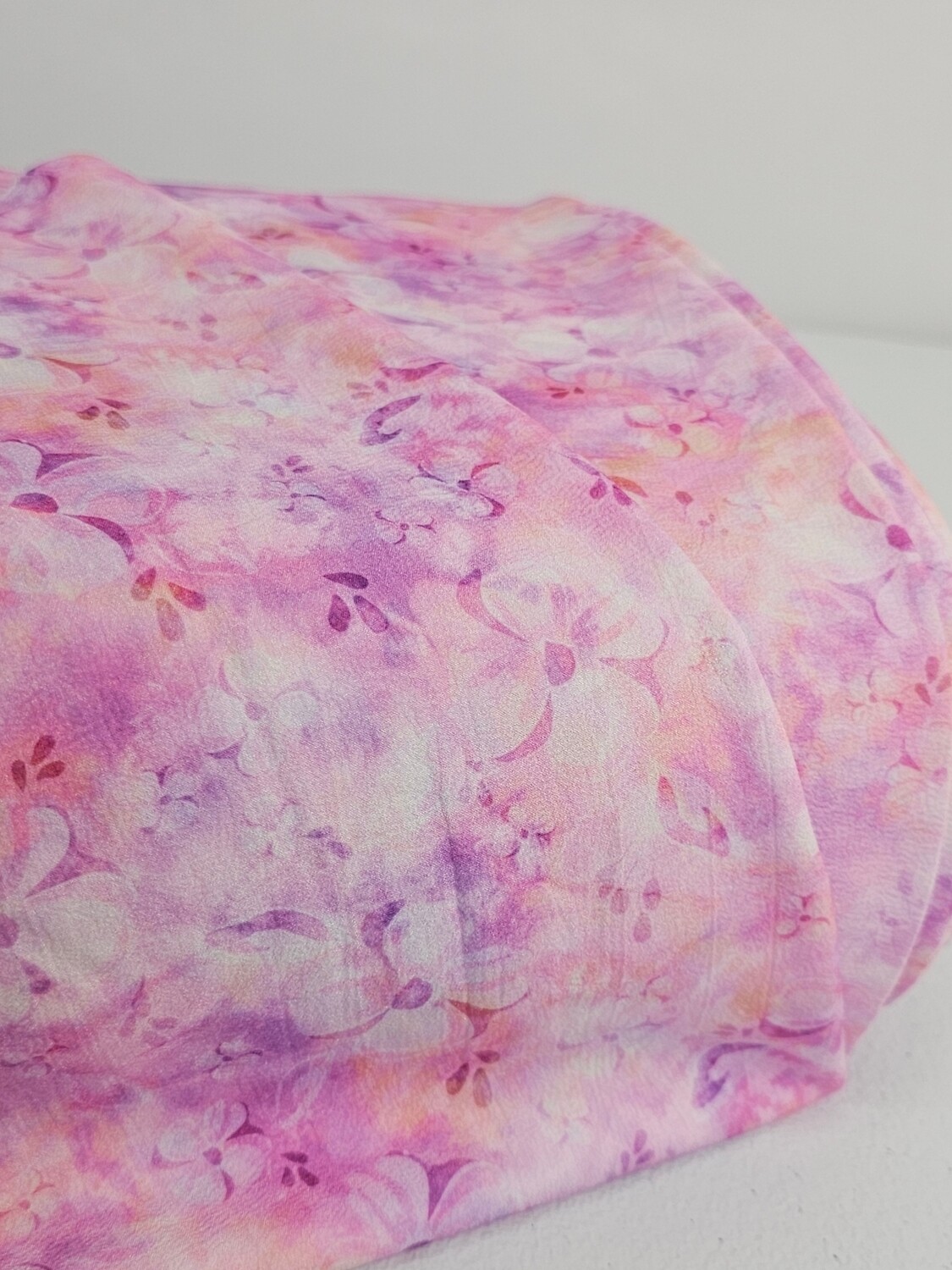 *Unique Design* Cloud Poly Tie Dye Purple Floral