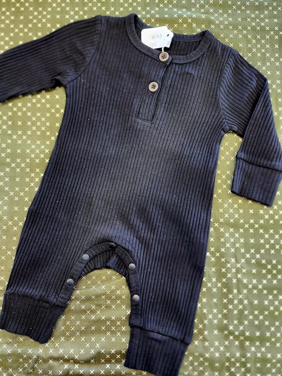 Black Baby Jumpsuit 0-3 Month