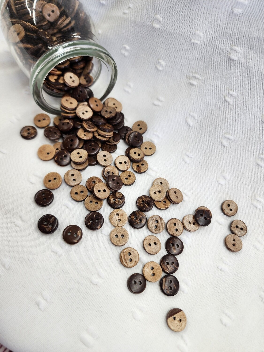 Brown Wooden Buttons 10mm