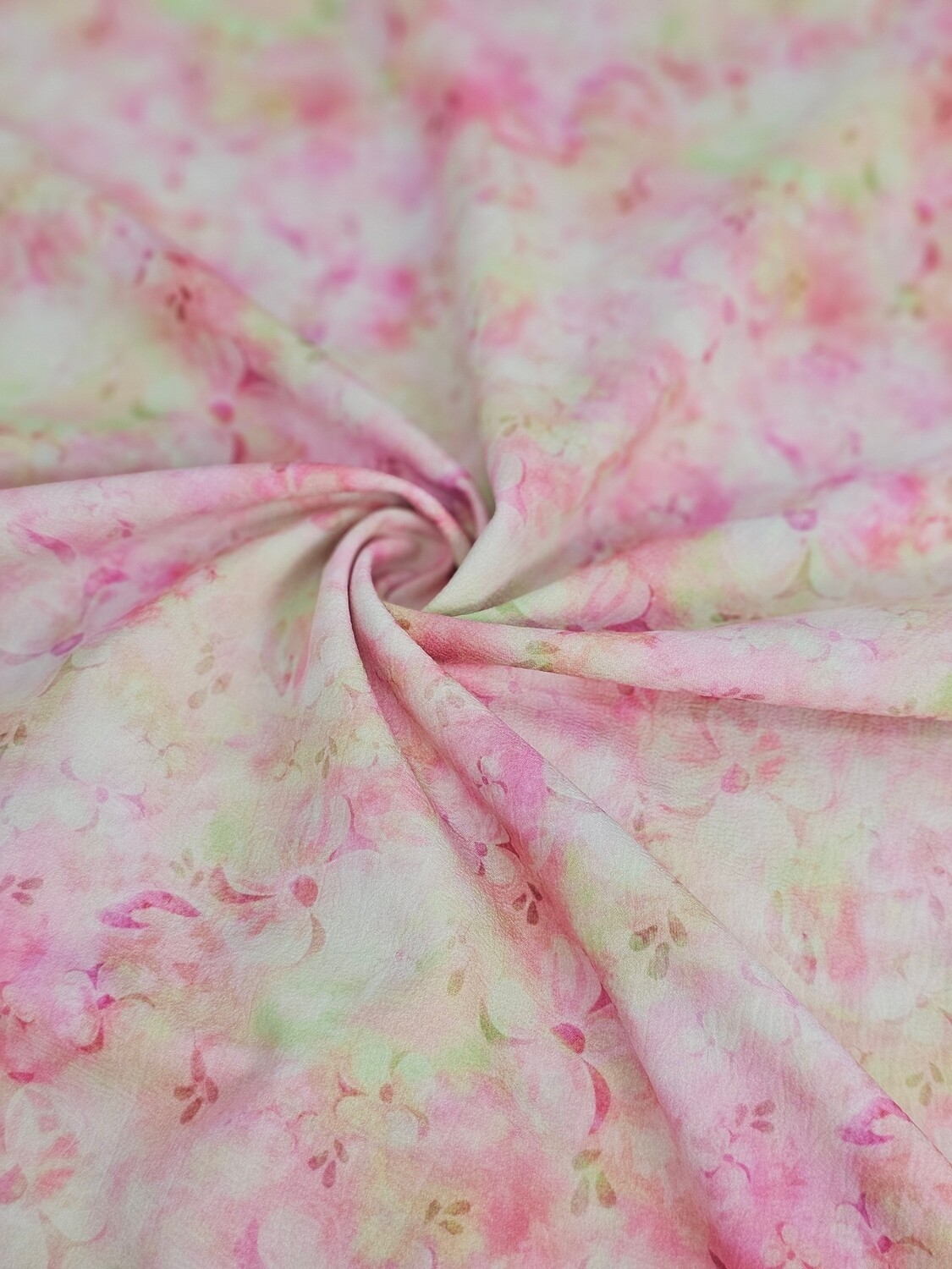 *Unique Design* Cloud Poly Tie Dye Pink Floral