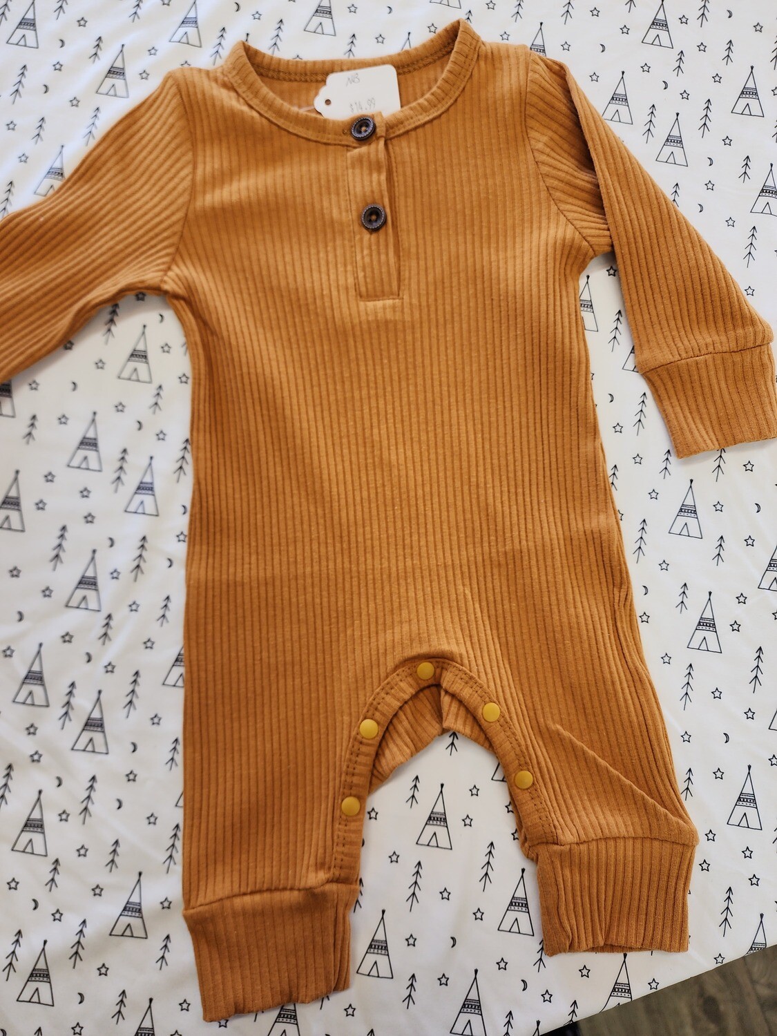 Mustard Baby Jumpsuit Newborn