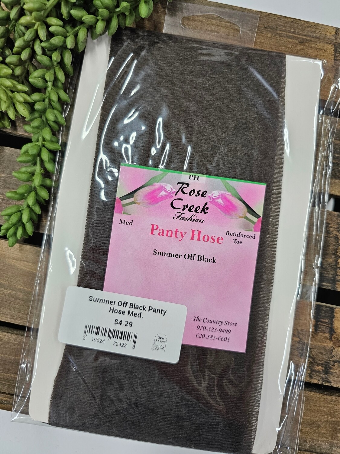 Summer Off Black Panty Hose Med.