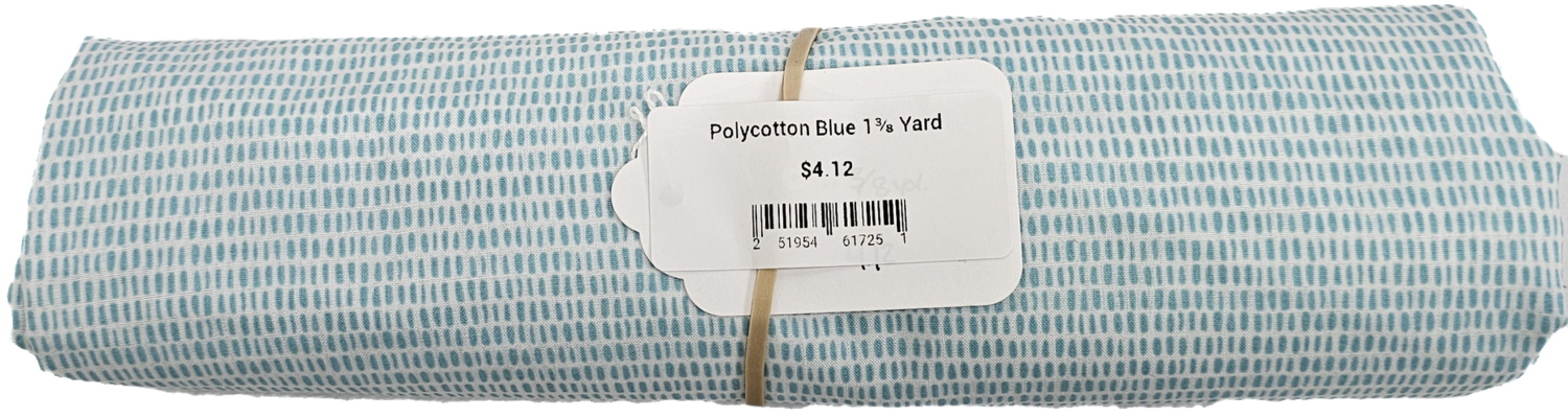 Polycotton Blue 1⅜ Yard