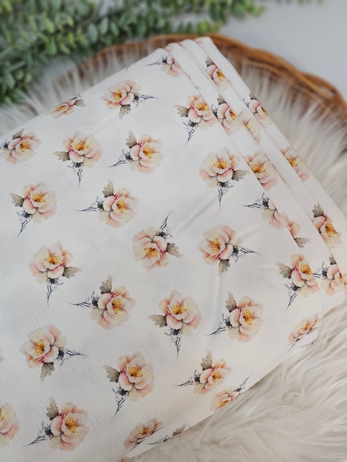 *Unique Design* Pineskin Rose On White