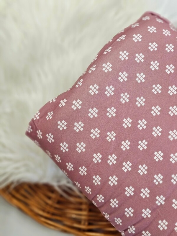 *Unique Design* Double Brushed Poly Square Boxes Pink