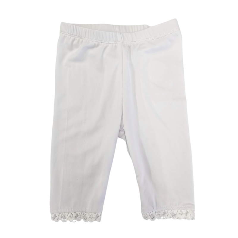 White 3/4 Length Leggings 12 mon