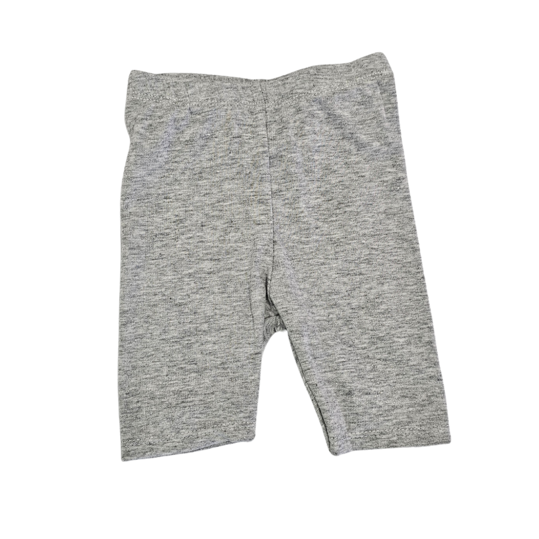 Grey 3/4 Length Leggings 3 mon