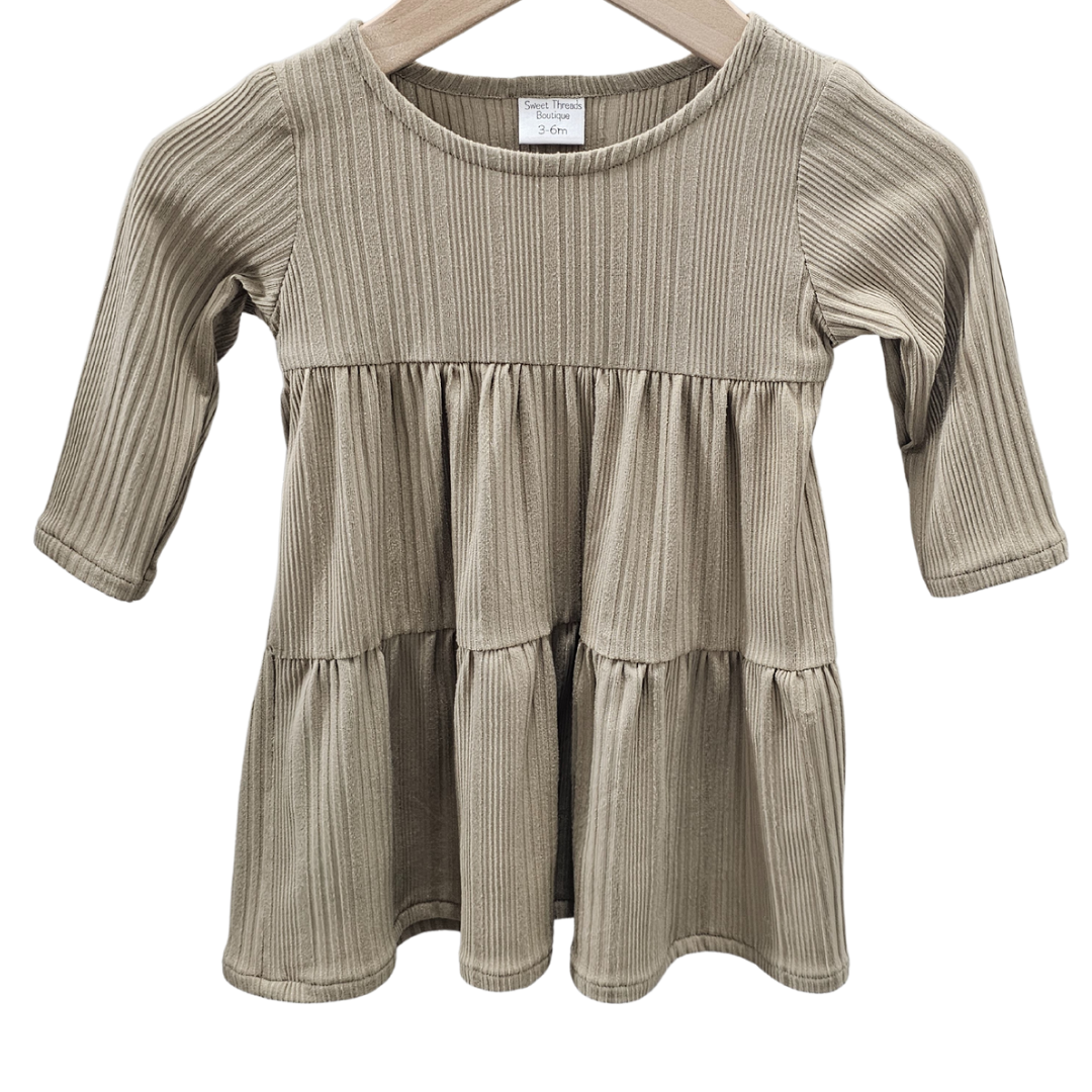 Dress 3-6 mo. Tan