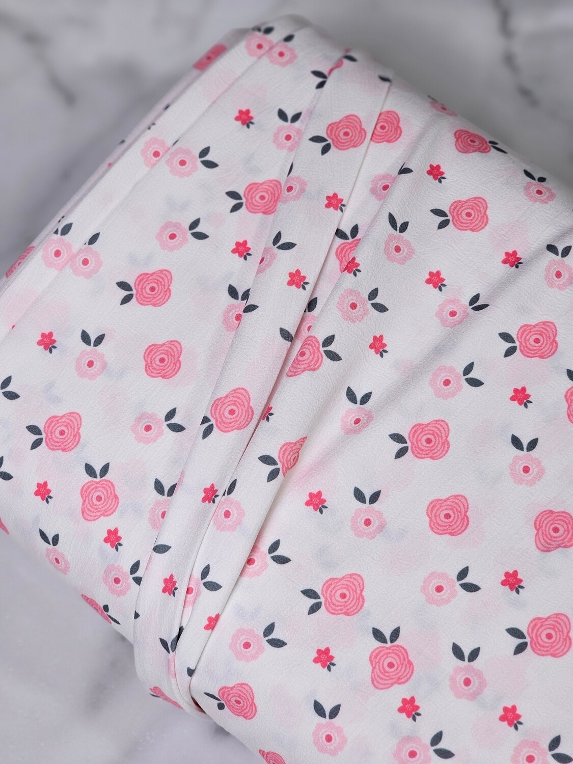 *Unique Design* Cloud Poly Floating Floral Pink