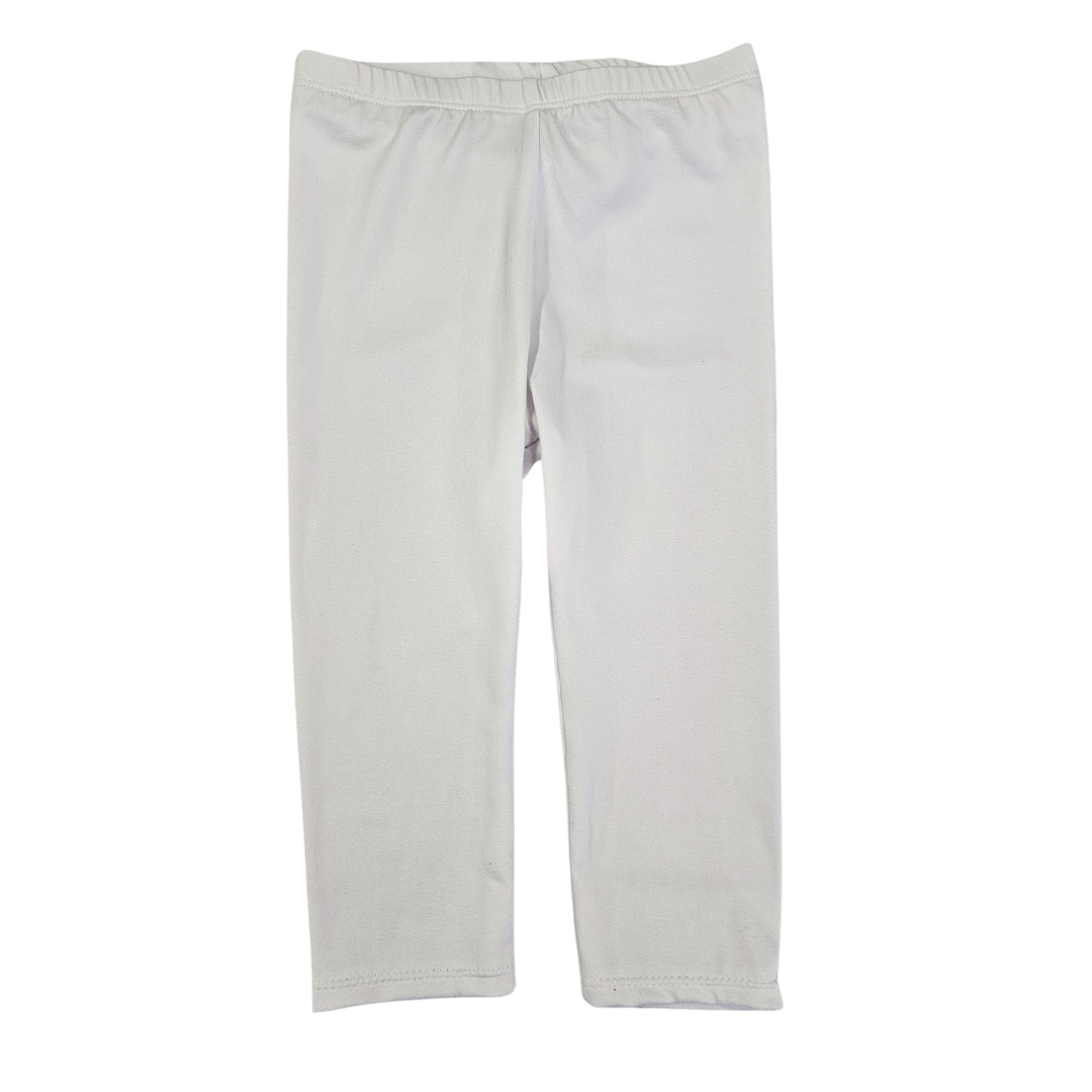 White Full Length Leggings 12 Mo.