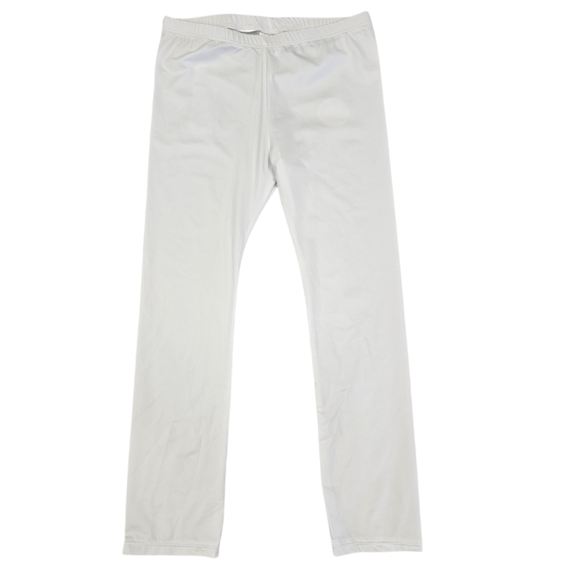 White Full Length Leggings 6T.