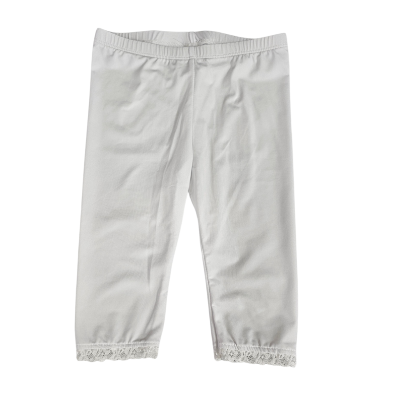 White 3/4 Length Leggings  3T