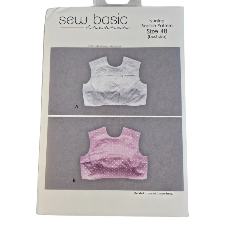 Nursing Bodice Pattern Size 48