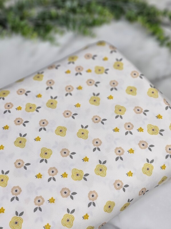 *Unique Design* Cloud Poly Floating Floral Yellow