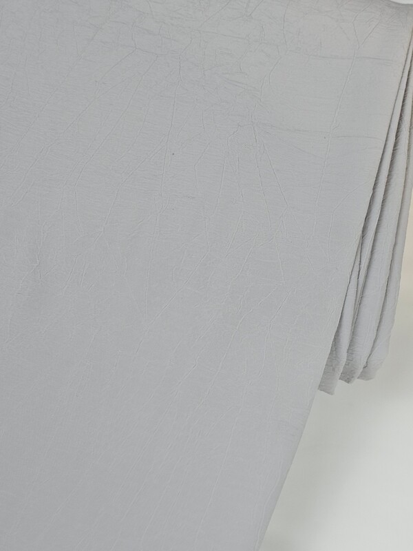 Crinkle Polyester Gray