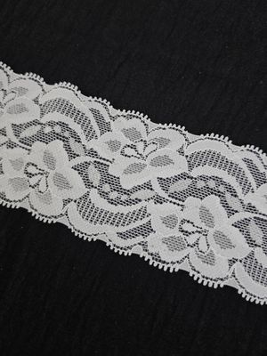 2⅜&quot; White Stretch Lace