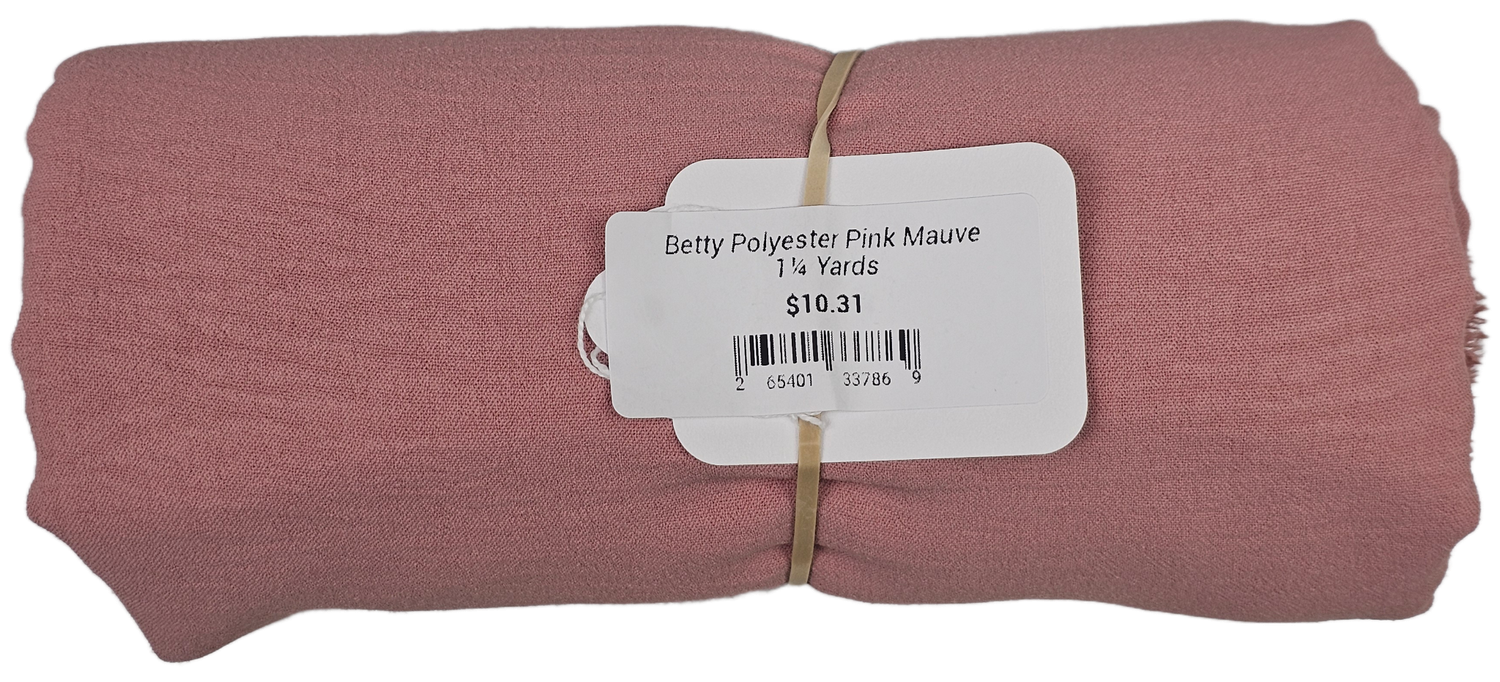 Betty Polyester Pink Mauve 1¼ Yards