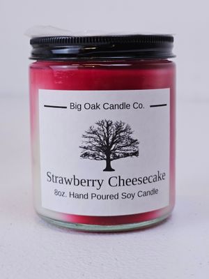 Strawberry Cheesecake 8oz. Soy Candle