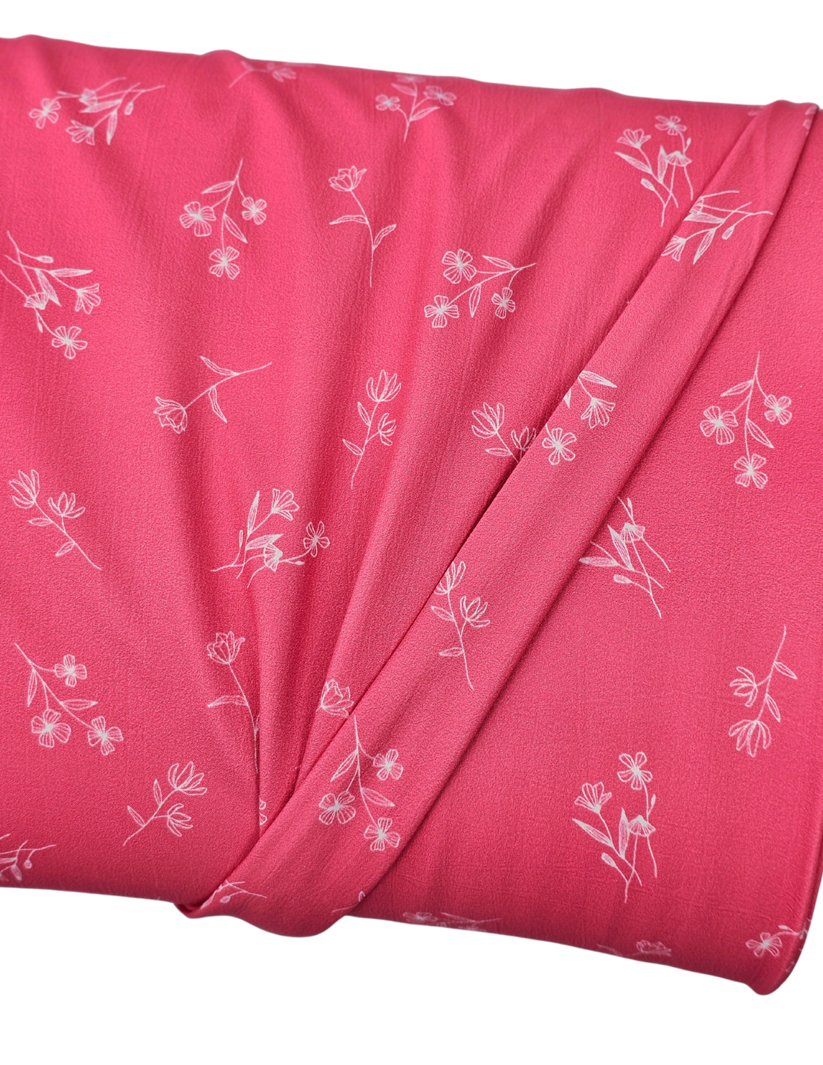 *Unique Design* Cloud Poly Elegant Floral Hot Pink
