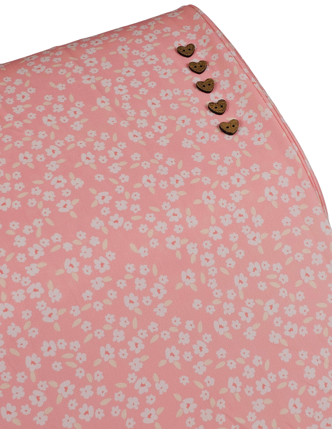 *Unique Design* Cloud Poly Delicate Floral Light Pink ⅞ yard