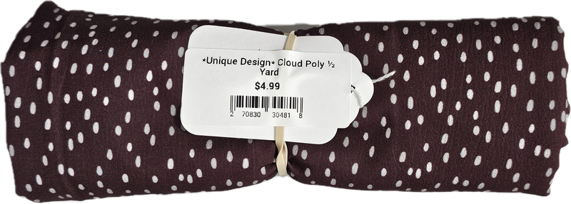 *Unique Design* Cloud Poly ½ Yard