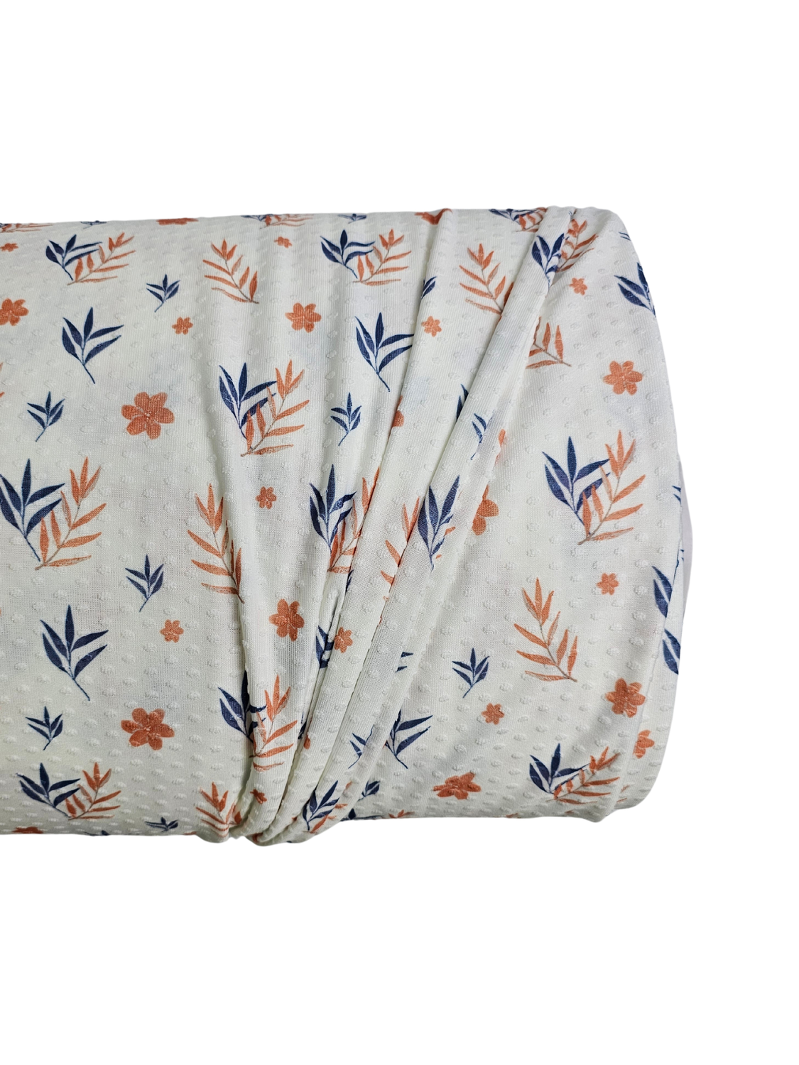 *Unique Design* Swiss Dot Knit Botanic Blend White